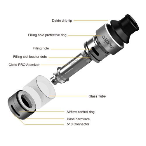 aspire cleito pro exploded view